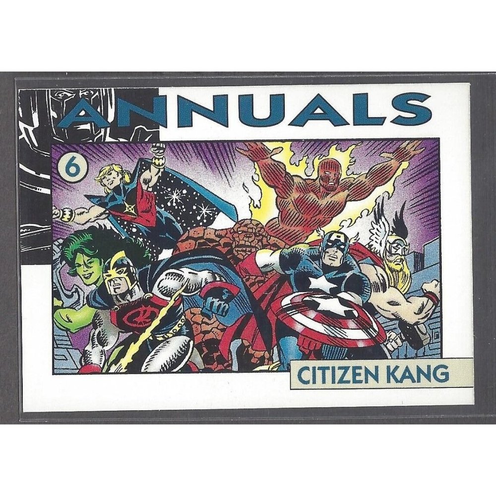 1992 Marvel Comics ANNUALS CITIZEN KANG Promo Card 6